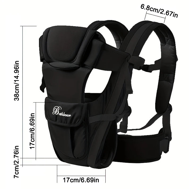 HugGo™ Baby Backpack Carrier | 4-in-1
