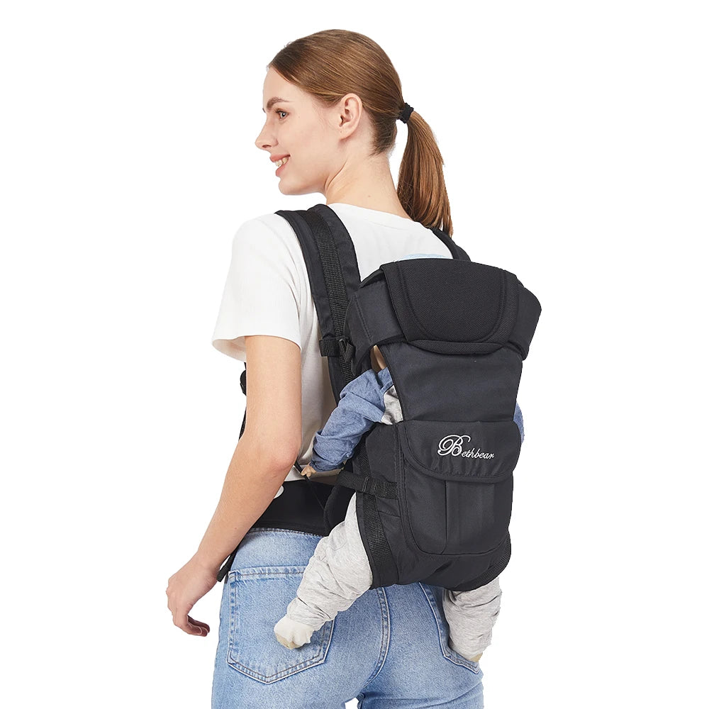 HugGo™ Baby Backpack Carrier | 4-in-1