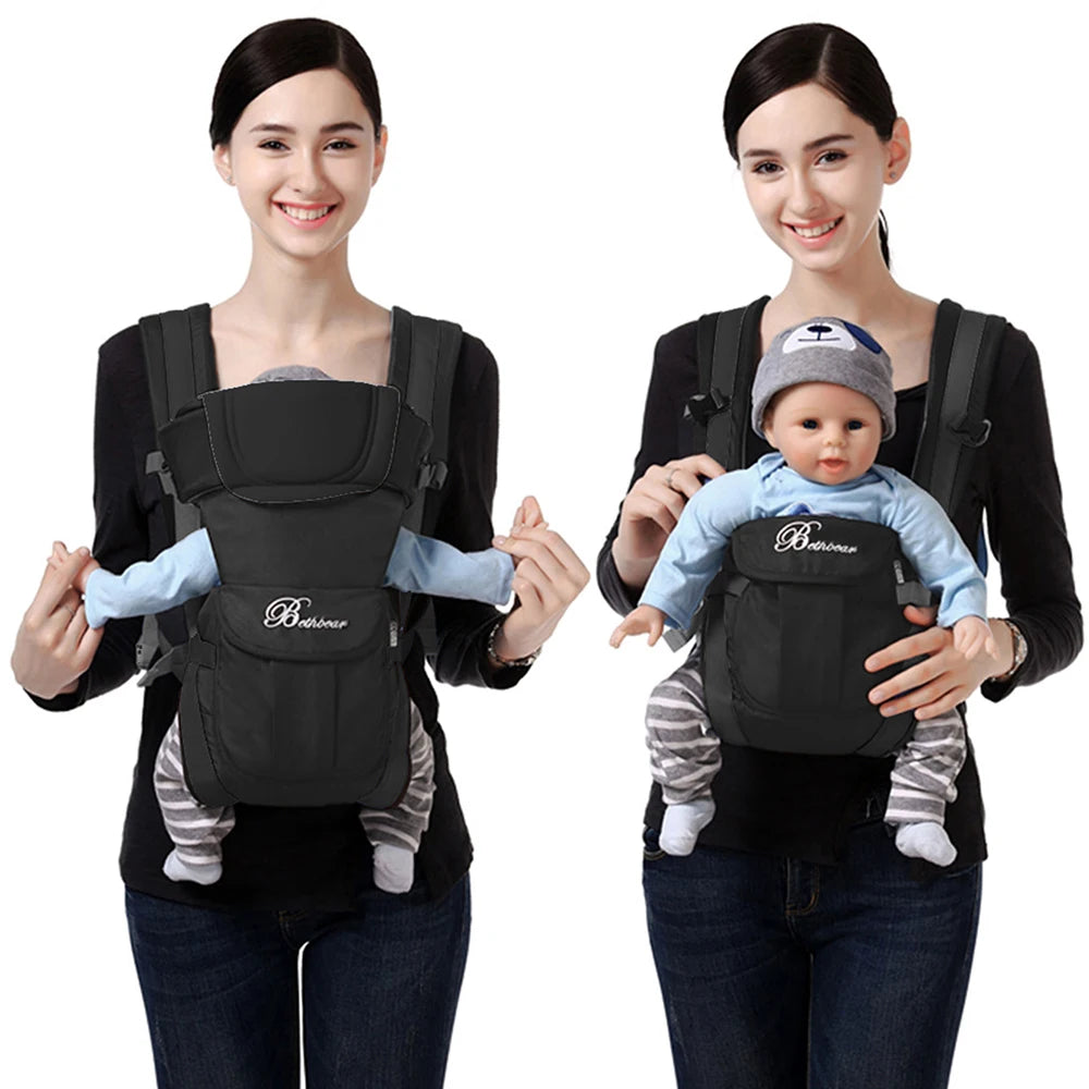 HugGo™ Baby Backpack Carrier | 4-in-1